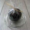 Sviečka guľa 6cm čierna lakovaná obr.2 - evkakvety-eshop.eu