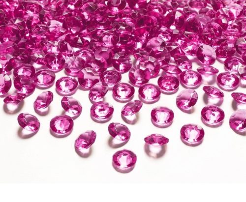 Ružové diamanty 12mm 100ks - evkakvety-eshop.eu