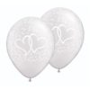 Latexový balón perleťový so srdiečkami 28cm - evkakvety-eshop.eu