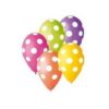 Latexové balóny mix farieb s bodkami 30cm 5ks - evkakvety-eshop.eu