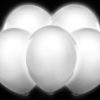 Latexové balóny svietiace led biele 30cm 5ks - evkakvety-eshop.eu