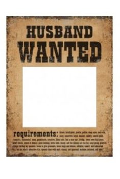 Rekvizity na fotenie Husband Wanted 2ks - evkakvety-eshop.eu