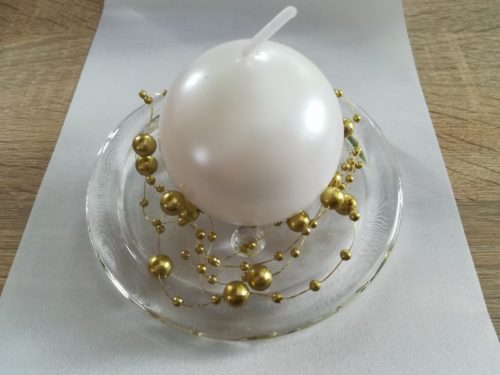 Perlová girlanda - tmavozlatá - Dark Gold- evkakvety-eshop.eu