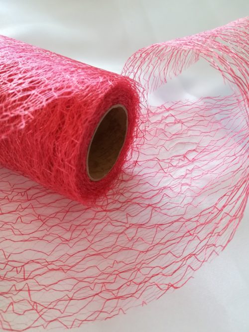 Pavučinová organza tmavokoralová - Cayenne - evkakvety-eshop.eu