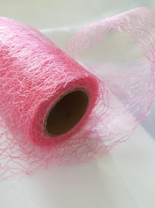 Pavučinová organza svetlolososová - Light Salmon - evkakvety-eshop.eu