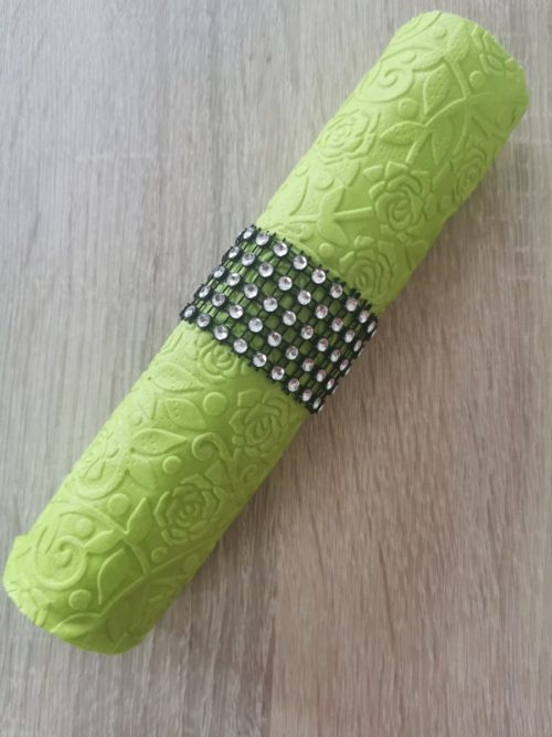 Reliéfne servítky limetkovozelené - Lime Green 33x33cm - evkakvety-eshop.eu