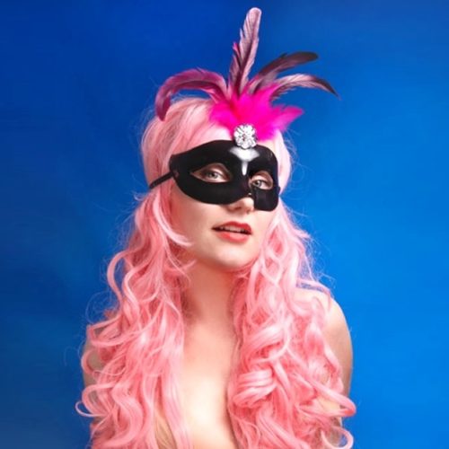 Maska s perím obr.2 - evkakvety-eshop.eu