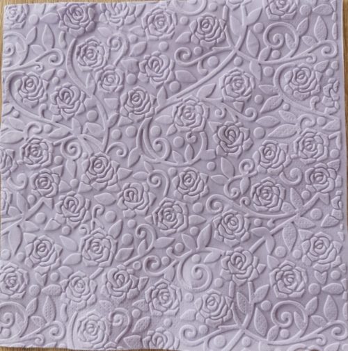 Reliéfne servítky levanduľové (Lavender) 33×33 cm – vzor Ruže