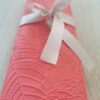 Reliéfne servítky červené (Red) 33×33 cm – vzor Listy - detail reliéfu