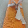 Reliéfne servítky oranžové (Orange) 33×33 cm – vzor Listy - detail reliéfu