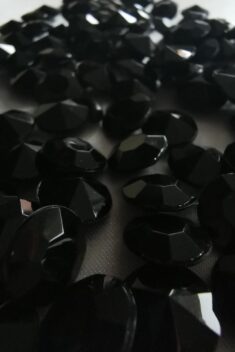 Dekoračné diamanty čierne 12mm - evkakvety-eshop.eu
