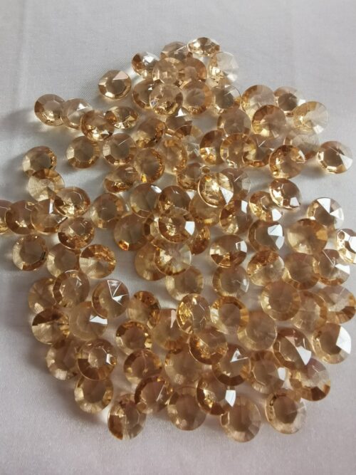 Dekoračné diamanty kapučínové 12mm - evkakvety-eshop.eu