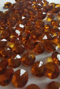 Dekoračné diamanty karamelové 12mm - evkakvety-eshop.eu
