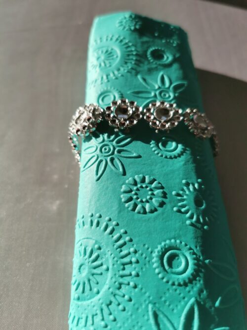 Reliéfne servítky akvamarínové - Aquamarine 33x33cm - evkakvety-eshop.eu