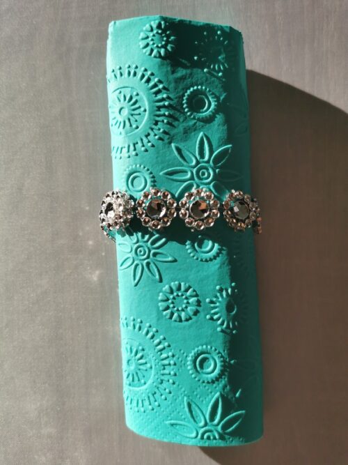 Reliéfne servítky akvamarínové - Aquamarine 33x33cm - evkakvety-eshop.eu