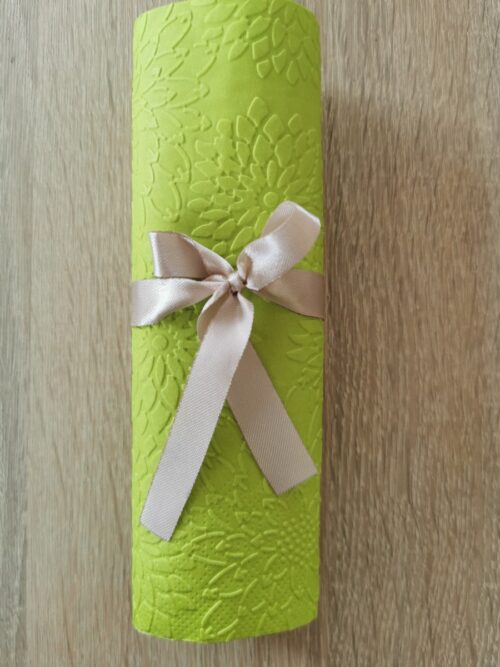 Reliéfne servítky limetkovozelené - Lime Green 33x33cm - evkakvety-eshop.eu