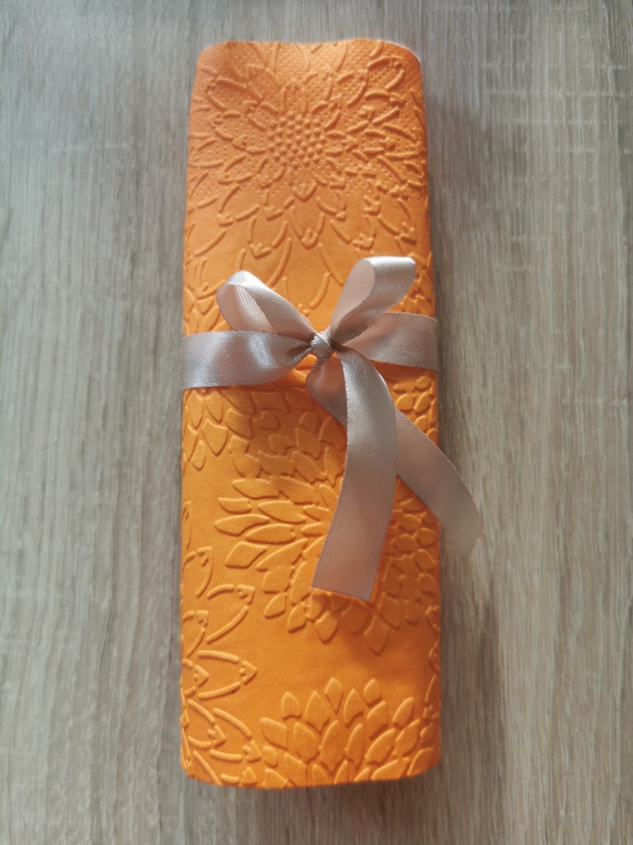 Reliéfne servítky oranžové - Orange 33x33cm - evkakvety-eshop.eu