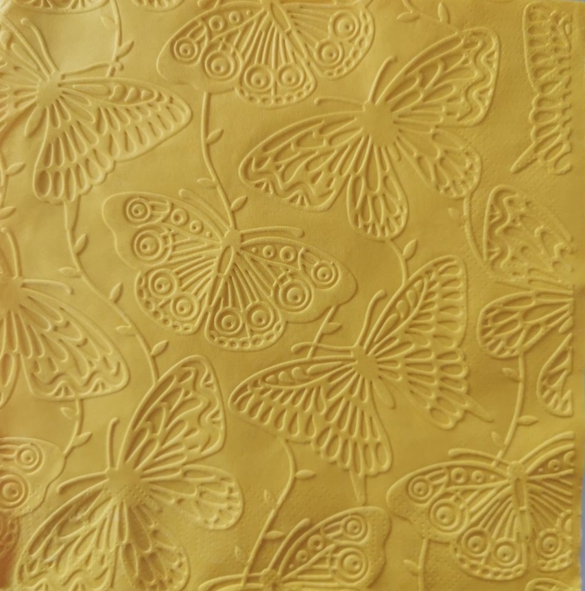 Reliéfne servítky slnečnicovožlté - Sunflower Yellow 33x33cm - evkakvety-eshop.eu