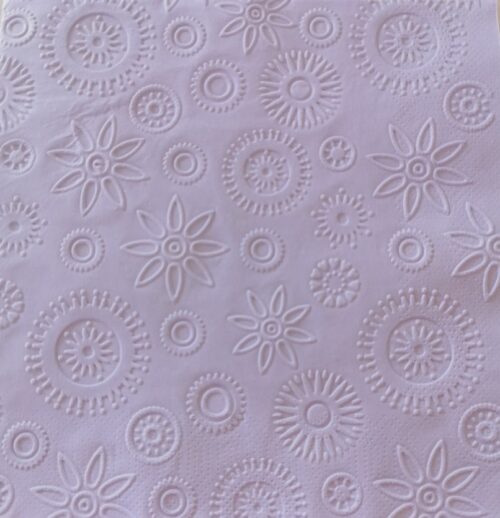 Reliéfne servítky levanduľové (Lavender) 33×33 cm – vzor Vločky