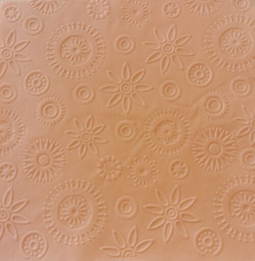 Reliéfne servítky lososové (Salmon) 33×33 cm – vzor Vločky