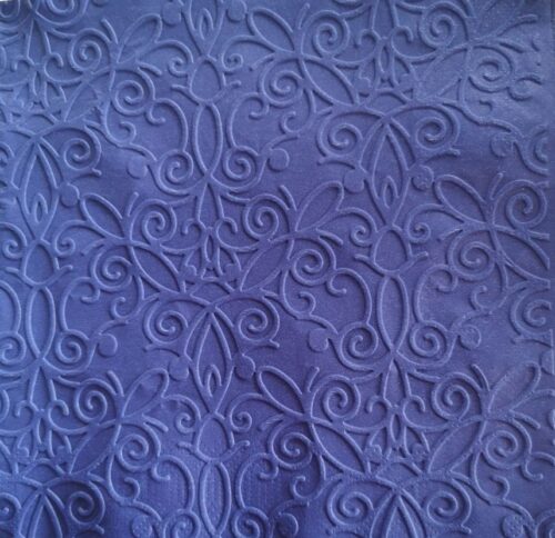 Reliéfne servítky kobaltovomodré - Cobalt Blue 33x33cm - evkakvety-eshop.eu