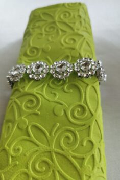 Reliéfne servítky limetkovozelené - Lime Green 33x33cm - evkakvety-eshop.eu