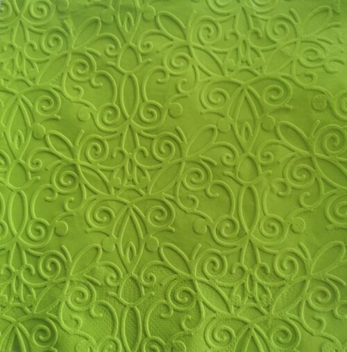 Reliéfne servítky trávovozelené - Grass Green 33x33cm - evkakvety-eshop.eu