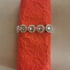 Reliéfne servítky červené (Red) 33×33 cm – vzor Ornament - detail vzoru