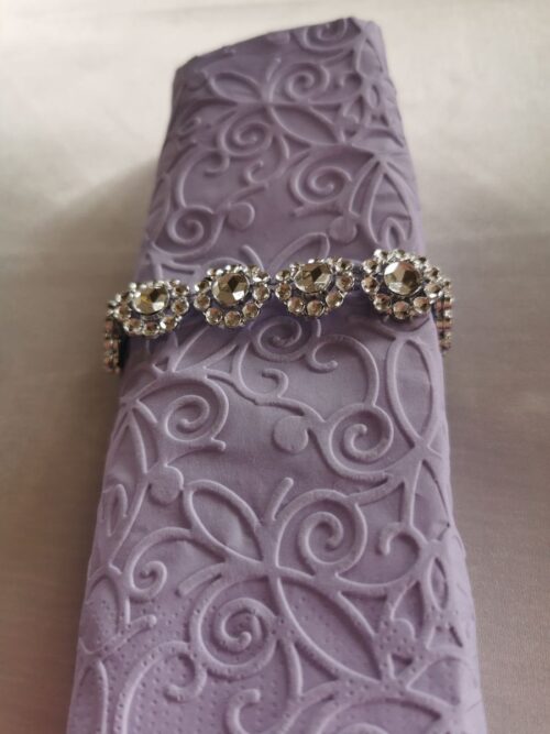 Reliéfne servítky levanduľové (Lavender) 33×33 cm – vzor Ornament - detail reliéfu