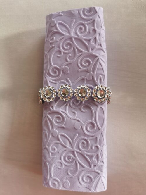 Reliéfne servítky levanduľové (Lavender) 33×33 cm – vzor Ornament - detail vzoru