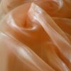 Saténová organza broskyňová (Peach) šírky 47 cm – Textúra a lesk