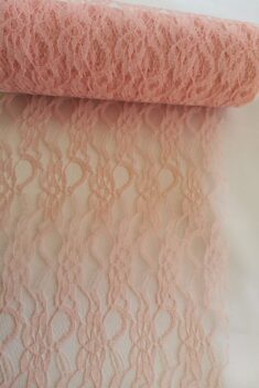 Dekoračná čipka broskyňová - Peach - vzor Klasik - 22 cm x 9 m - evkakvety-eshop.eu