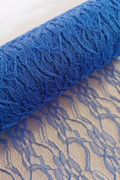 Dekoračná čipka kráľovská modrá - Royal Blue - vzor Klasik - 22 cm x 9 m - evkakvety-eshop.eu