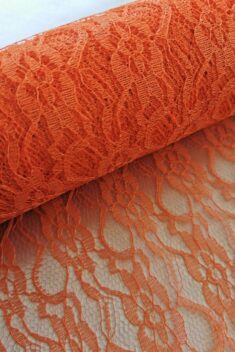 Dekoračná čipka oranžová - Orange - vzor Klasik - 22 cm x 9 m - evkakvety-eshop.eu