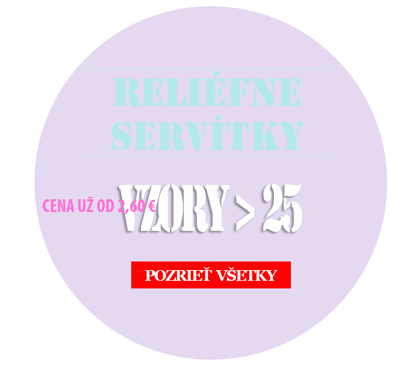 Reliéfne servítky - evkakvety-eshop.eu