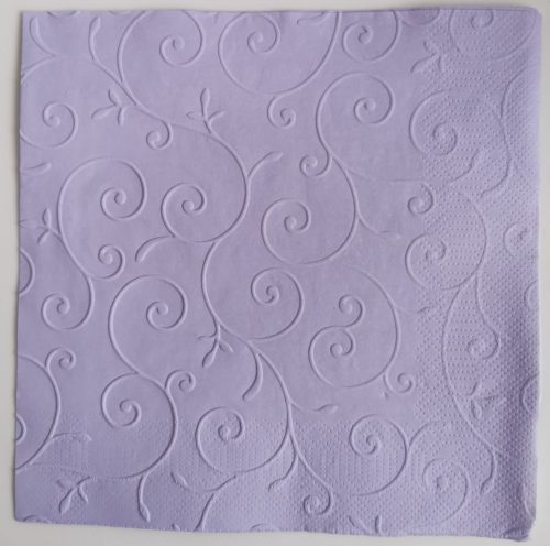 Reliéfne servítky levanduľové (Lavender) 33×33 cm – vzor Girlanda