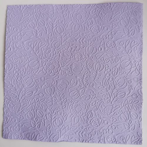 Reliéfne servítky levanduľové (Lavender) 33×33 cm – vzor Kvietky a listy