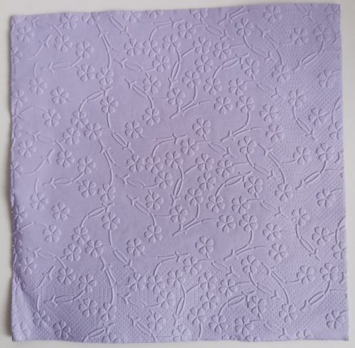 Reliéfne servítky levanduľové (Lavender) 33×33 cm – vzor Kvietočky