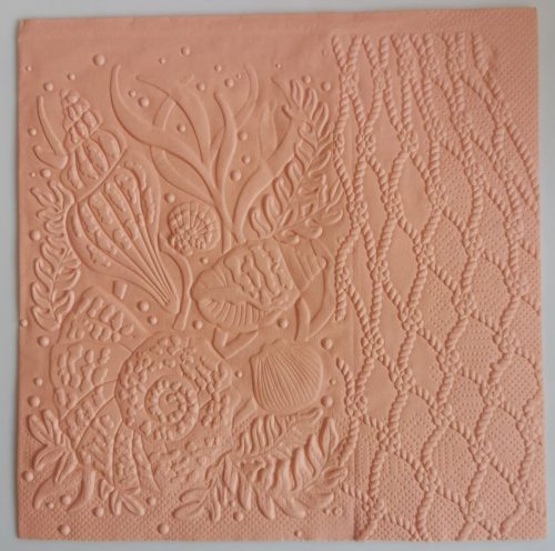 Reliéfne servítky lososové (Salmon) 33×33 cm – vzor Podmorský svet