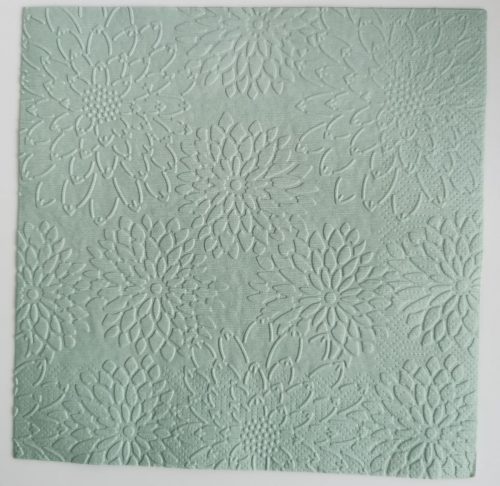Reliéfne servítky šalviovo zelené (Sage) 33×33 cm – vzor Dálie