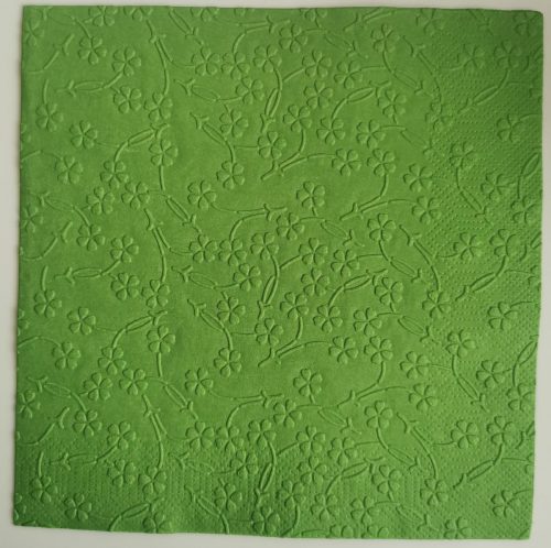 Reliéfne servítky tmavozelené (Dark Green) 33×33 cm – vzor Kvietočky