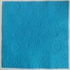 Reliéfne servítky tyrkysové (Blue) 33×33 cm – vzor Vločky