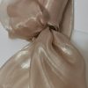 Saténová organza béžová (Beige) 47 cm × 10 m – rolka materiálu