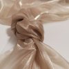 Saténová organza béžová (Beige) 47 cm × 10 m – textúra a lesk