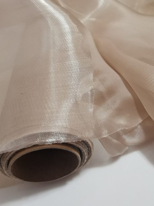 Saténová organza béžová (Beige) 47 cm × 10 m – zrolovaná
