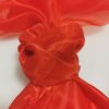 Saténová organza červená (Red) 47 cm × 10 m – detail materiálu