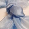 Saténová organza svetlomodrá (Light Blue) 47 cm × 10 m – textúra a lesk